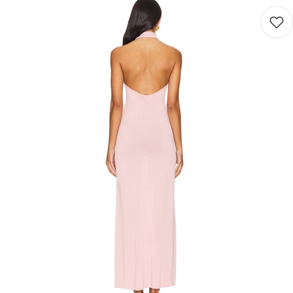 Camila Coelho Justine Halter Maxi Dress in Light Pink - Picture 3 of 9